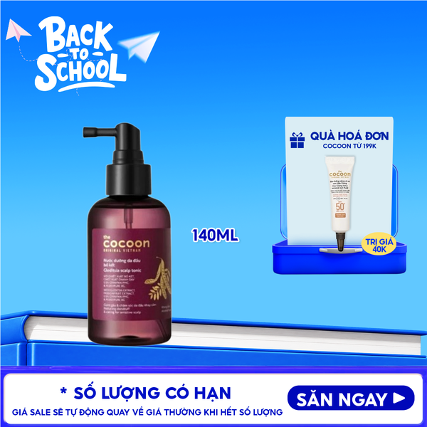  Nước Dưỡng Da Đầu Cocoon Bồ Kết Làm Giảm Gàu, Chăm Sóc Da Đầu Gleditsia Scalp Tonic 