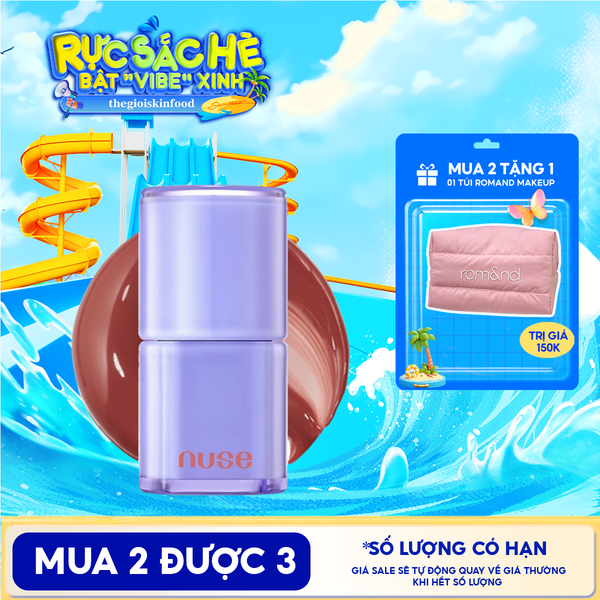  [NUSE BY ROMAND] Son Bóng Nuse Thuần Chay Cho Môi Căng Mọng, Mềm Mịn Care Liptual 4.5g 