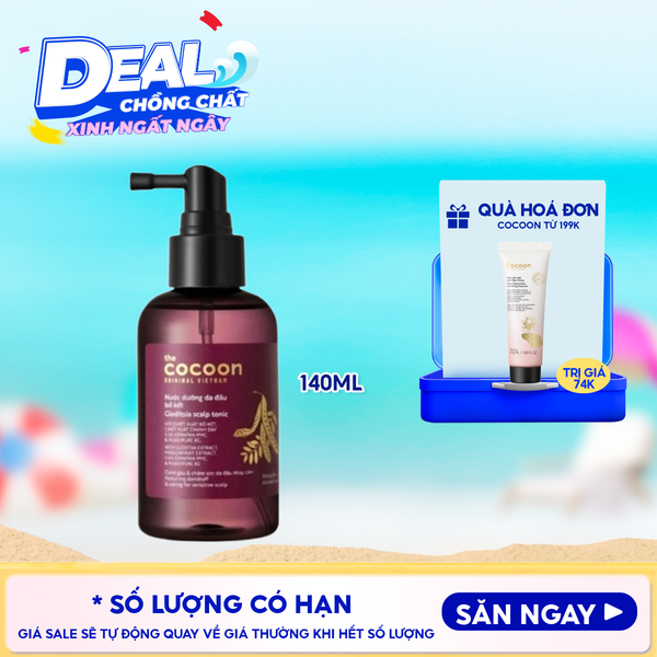  Nước Dưỡng Da Đầu Cocoon Bồ Kết Làm Giảm Gàu, Chăm Sóc Da Đầu Gleditsia Scalp Tonic 