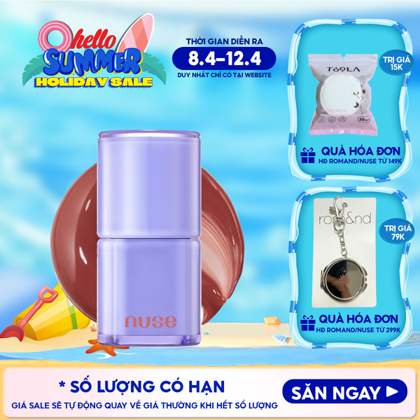  [NUSE BY ROMAND] Son Bóng Nuse Thuần Chay Cho Môi Căng Mọng, Mềm Mịn Care Liptual 4.5g 
