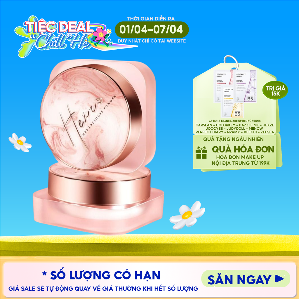 Phấn Phủ Hexze Dạng Bột Mỏng Nhẹ Light Mist Loose Powder 7g