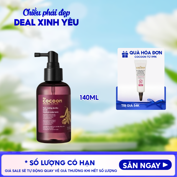 Nước Dưỡng Da Đầu Cocoon Bồ Kết Làm Giảm Gàu, Chăm Sóc Da Đầu Gleditsia Scalp Tonic 