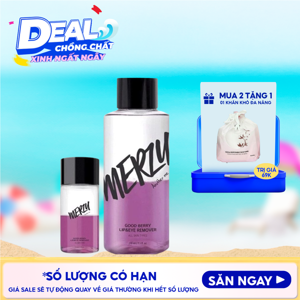  Nước Tẩy Trang Mắt Môi Merzy Good Berry Lip Eye Remover 