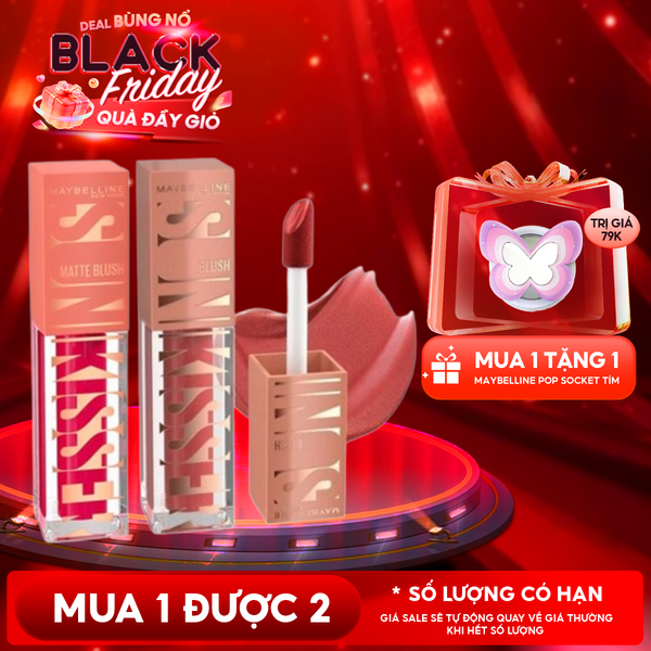  Má Hồng Kem Maybelline Căng Mọng, Bền Màu Sunkisser Blush 4.7ml 