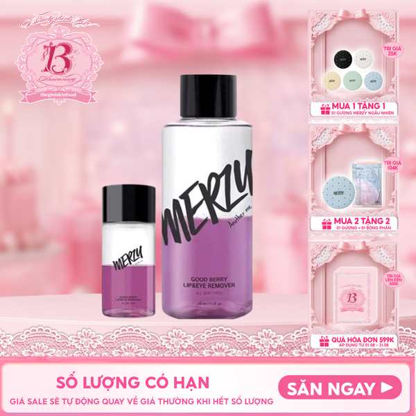  Nước Tẩy Trang Mắt Môi Merzy Good Berry Lip Eye Remover 