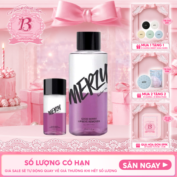  Nước Tẩy Trang Mắt Môi Merzy Good Berry Lip Eye Remover 