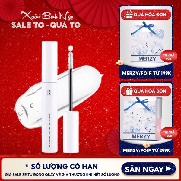  Serum Merzy Dưỡng Mi Dài Và Dày Mi Merzy Long & Volume Eyelash Serum 8ml 