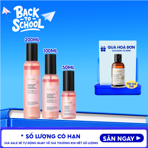  Tinh Chất Xịt Dưỡng Cocoon Hau Giang Lotus Soothing Serum Mist 