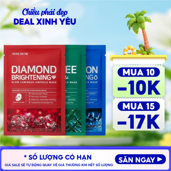  Mặt Nạ Giấy Some By Mi Làm Dịu, Hỗ Trợ Cải Thiện Mụn, Dưỡng Sáng Da Cao Cấp Hàn Quốc Mask Sheet 
