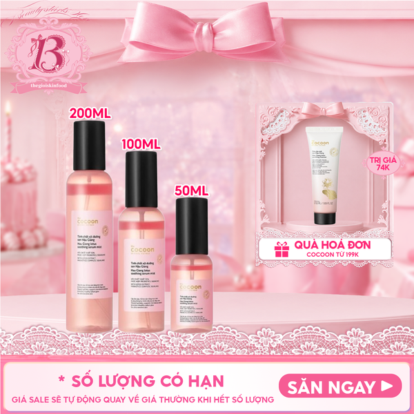  Tinh Chất Xịt Dưỡng Cocoon Hau Giang Lotus Soothing Serum Mist 