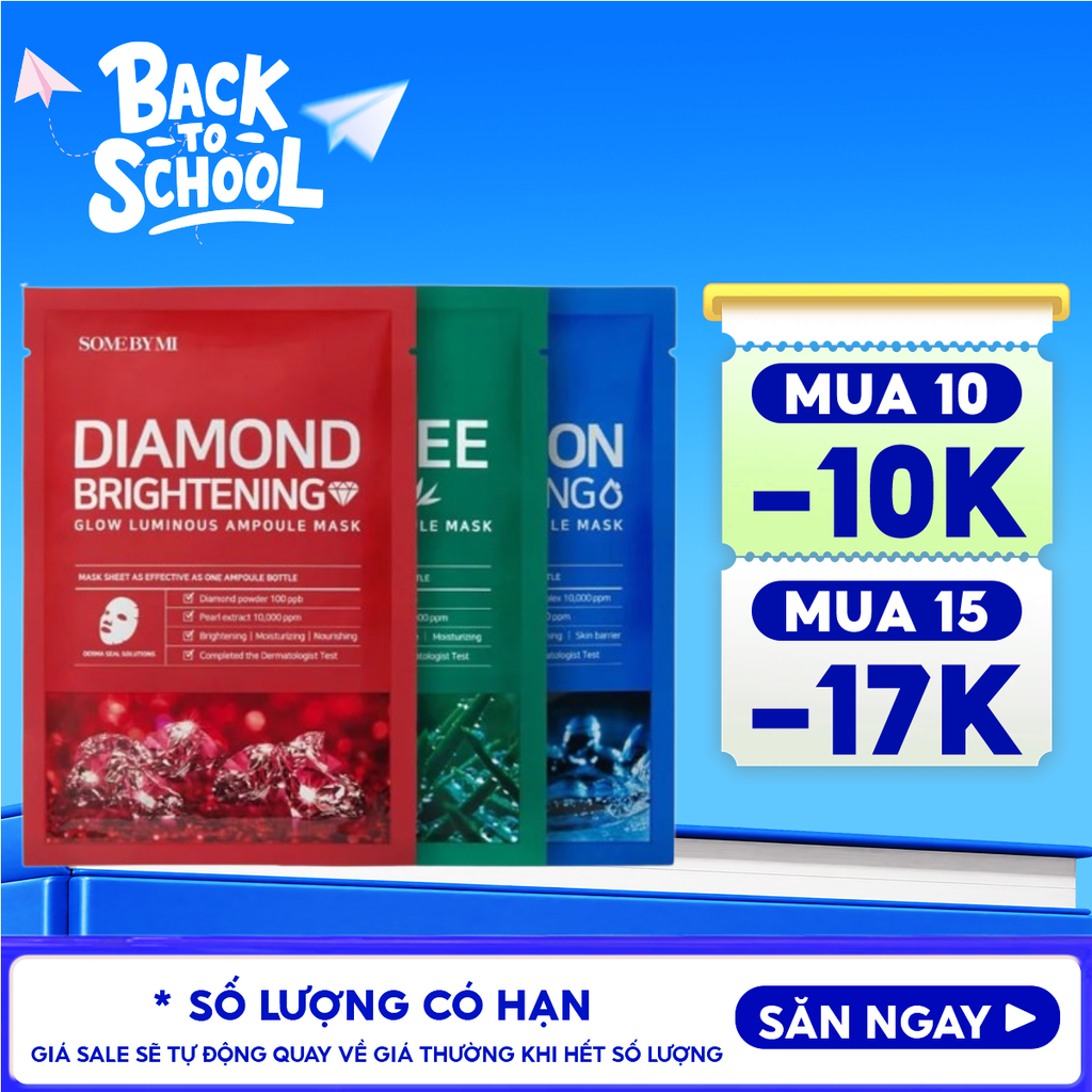 Mặt Nạ Giấy Some By Mi Làm Dịu, Hỗ Trợ Cải Thiện Mụn, Dưỡng Sáng Da Cao Cấp Hàn Quốc Mask Sheet