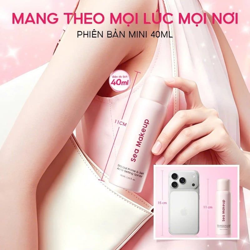 Xịt Khóa Nền Sea Makeup Lâu Trôi, Bền Đẹp Stayput Setting Spray 100ml