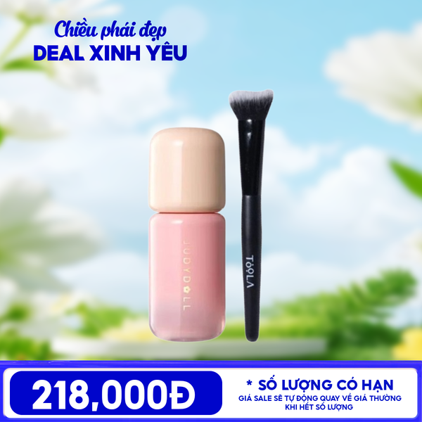  Combo: Má Hồng Kem Judydoll Soft And Smooth Blush Lotion 5g + Cọ Má Hồng TOOLA Cream Blush Brush - BT-TLA133 