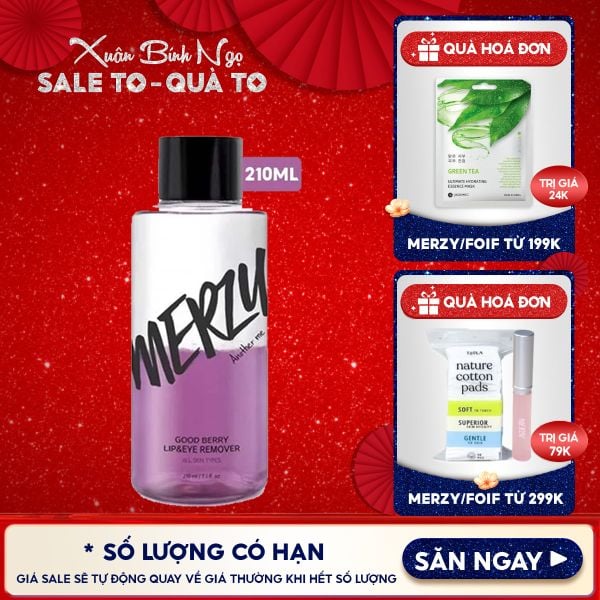  Nước Tẩy Trang Mắt Môi Merzy Good Berry Lip Eye Remover 