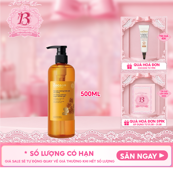  Gel Tắm Đường Thốt Nốt Cocoon An Giang Palmyra Sugar Shower Gel 
