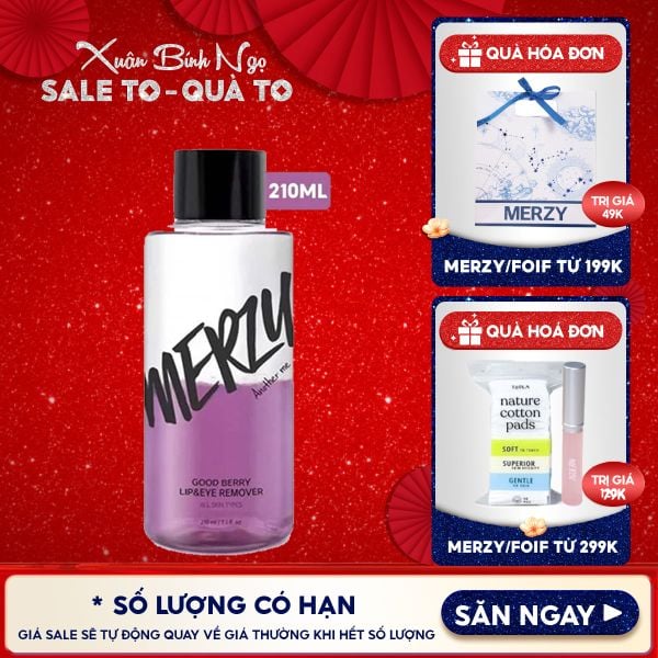  Nước Tẩy Trang Mắt Môi Merzy Good Berry Lip Eye Remover 