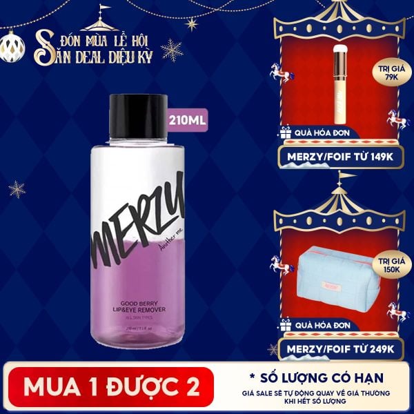  Nước Tẩy Trang Mắt Môi Merzy Good Berry Lip Eye Remover 