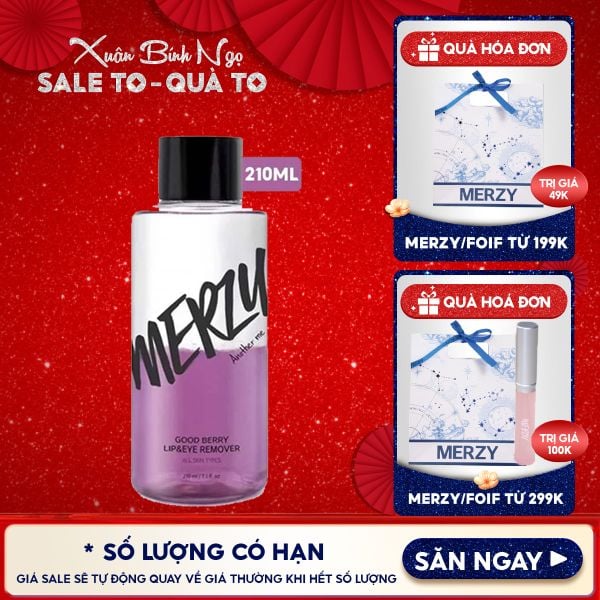  Nước Tẩy Trang Mắt Môi Merzy Good Berry Lip Eye Remover 