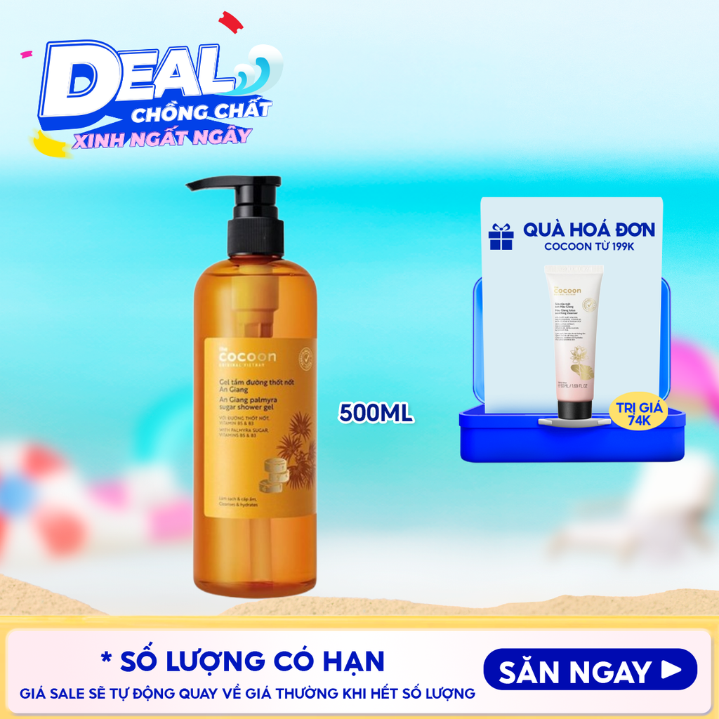 Gel Tắm Đường Thốt Nốt Cocoon An Giang Palmyra Sugar Shower Gel
