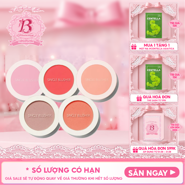  Phấn Má Hồng The Saem Hàn Quốc Xinh Xắn Saemmul Single Blusher 5g 