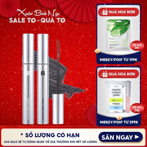  Mascara Merzy Cố Định, Làm Dài Và Dày Mi Micro Fixing Mascara 9ml 