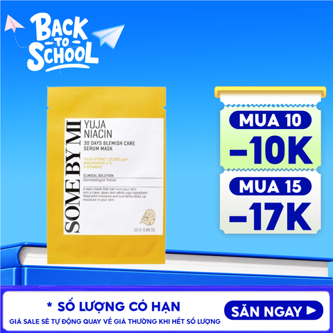 Mặt Nạ Some By Mi Hỗ Trợ Dưỡng Sáng Da Chiết Xuất Quả Thanh Yên Yuja Niacin Blemish Care Serum Mask 25g