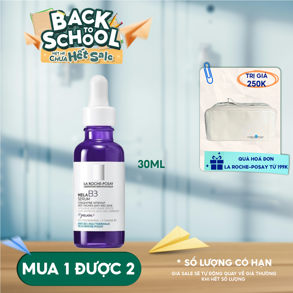 Serum La Roche-Posay Hỗ Trợ Dưỡng Sáng, Giảm Thâm Nám La Roche-Posay Mela B3 Serum 30ml