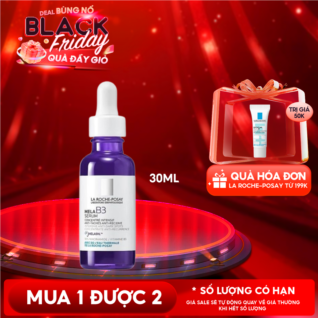 Serum La Roche-Posay Hỗ Trợ Dưỡng Sáng, Giảm Thâm Nám La Roche-Posay Mela B3 Serum 30ml