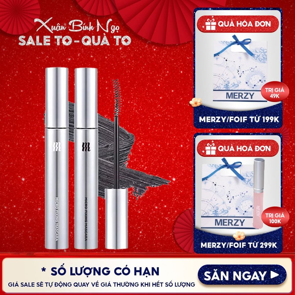 Mascara Merzy Cố Định, Làm Dài Và Dày Mi Micro Fixing Mascara 9ml