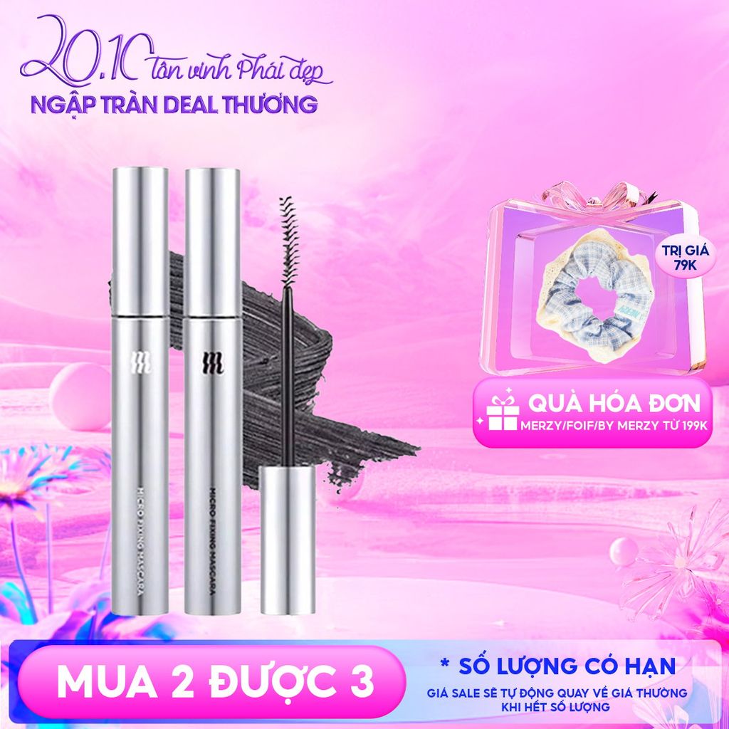 Mascara Merzy Cố Định, Làm Dài Và Dày Mi Micro Fixing Mascara 9ml