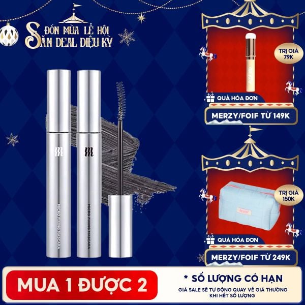  Mascara Merzy Cố Định, Làm Dài Và Dày Mi Micro Fixing Mascara 9ml 
