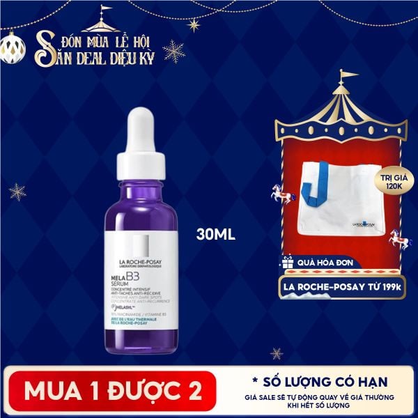  Serum La Roche-Posay Hỗ Trợ Dưỡng Sáng, Giảm Thâm Nám La Roche-Posay Mela B3 Serum 30ml 