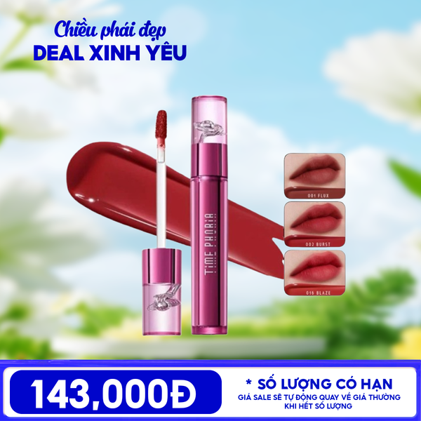  Son Tint Bóng Lì Time Phoria Hỗ Trợ Dưỡng Ẩm, Làm Mờ Rãnh Môi, Lâu Trôi Altera Blurring Lip Tint 4g 