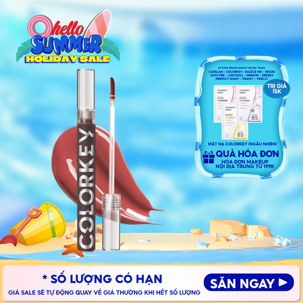  Son Tint Colorkey Gương Bóng Bền Màu, Lâu Trôi Airy Lip Mirror Series 1.7g 