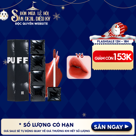 [NEW][V6 PUFFER] Son Kem Lì Merzy Bền Màu, Lâu Trôi The First Velvet Tint