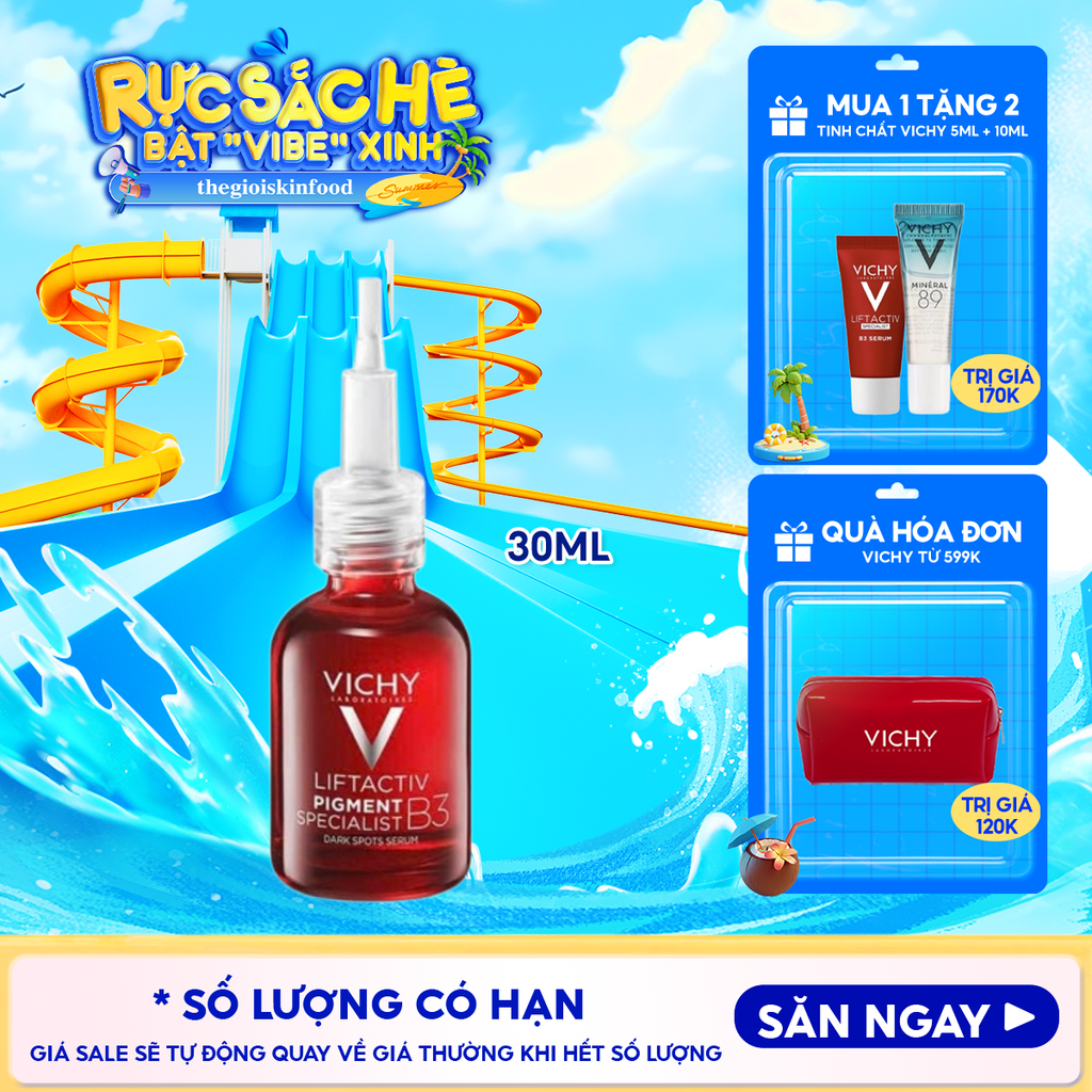 Tinh Chất Giúp Cải Thiện & Ngăn Ngừa Thâm Nám Đốm Nâu Toàn Diện Vichy Liftactiv B3 Dark Spots Serum 30ml
