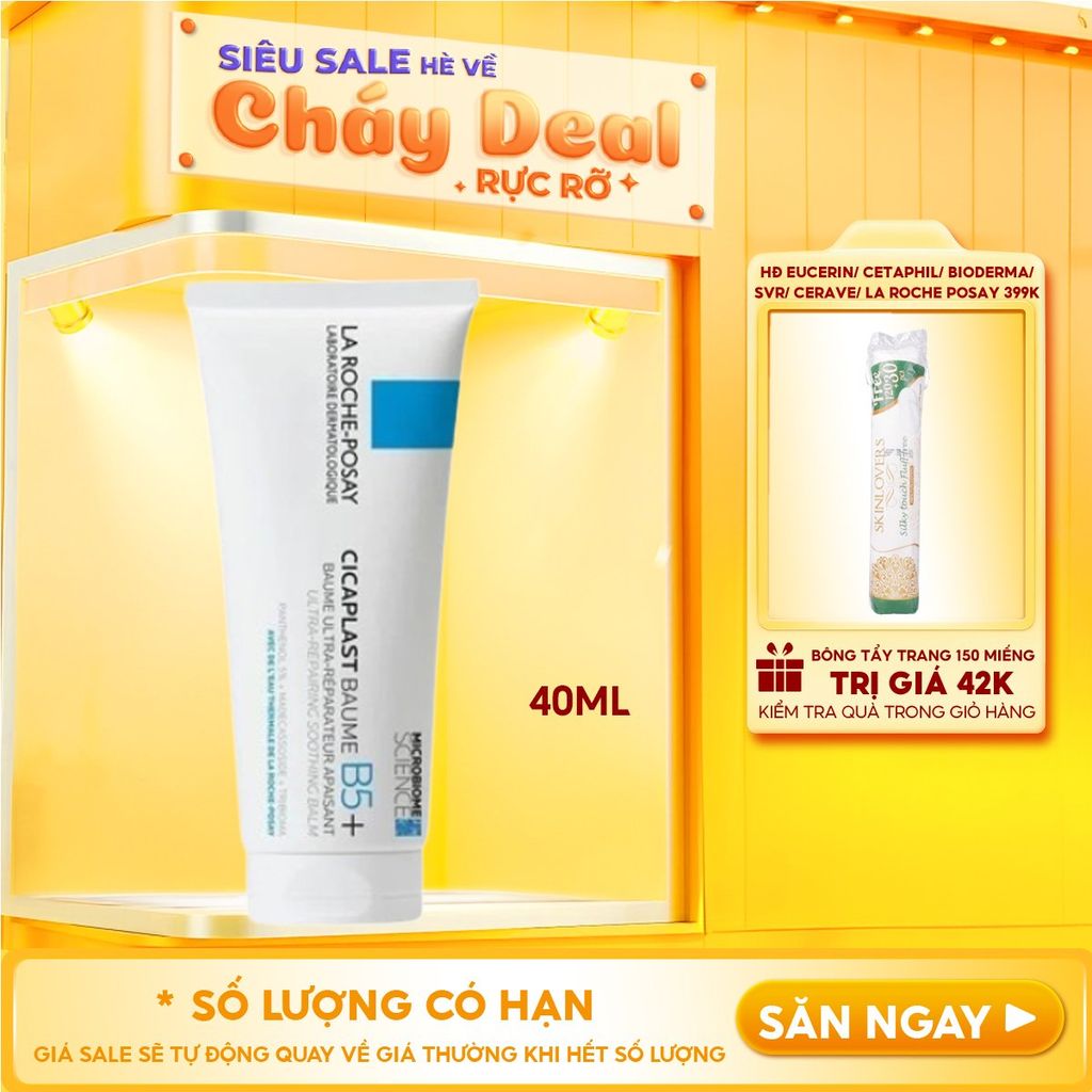 Kem Dưỡng La Roche-Posay Làm Dịu, Hỗ Trợ Phục Hồi Da, Đa Công Dụng Laboratoire Dermatologique Cicaplast Baume B5+