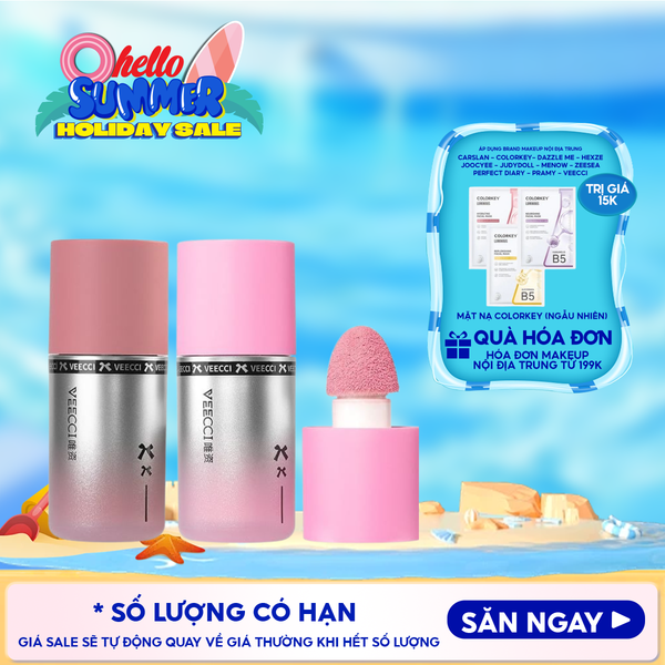  Má Hồng Dạng Kem VEECCI Liquid Like Water Powder Blusher 3.5g 
