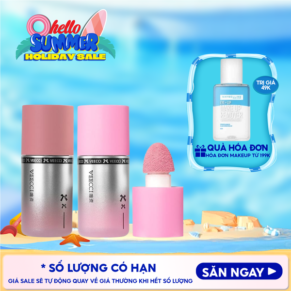  Má Hồng Dạng Kem VEECCI Liquid Like Water Powder Blusher 3.5g 