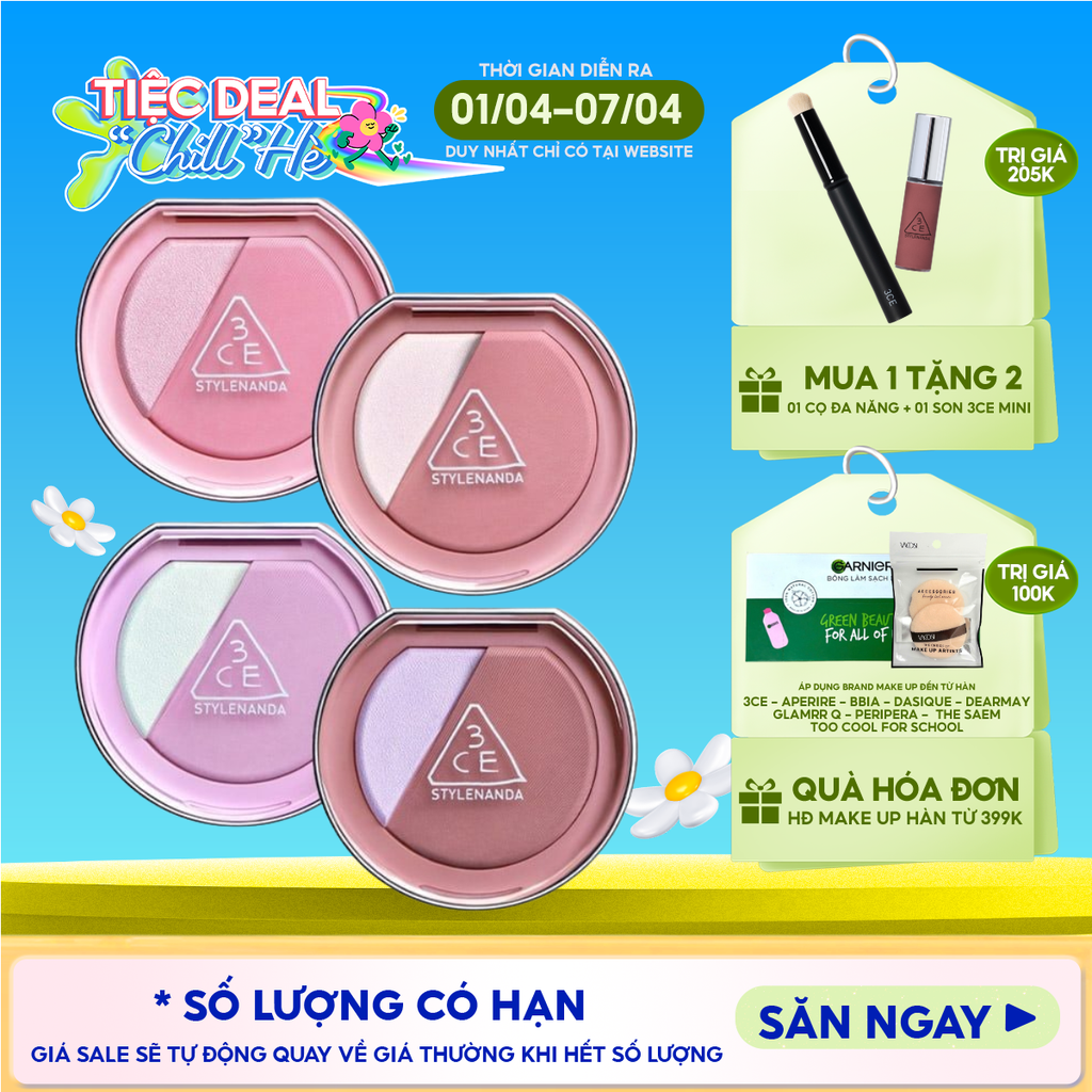 Phấn Má Hồng Bắt Sáng 3CE Blushlighter 9g