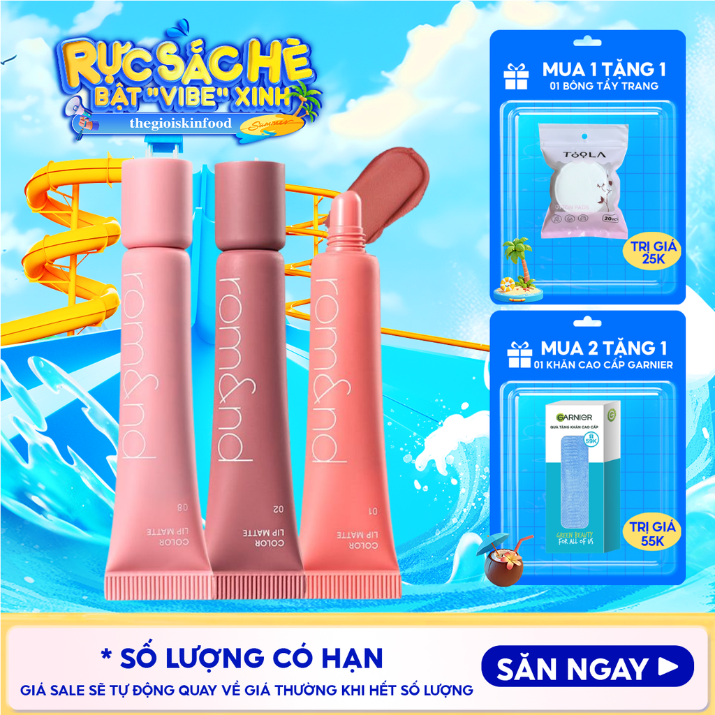 Son Bùn Romand Kiêm Má Hồng Mịn Lì Color Lip Matte 8g