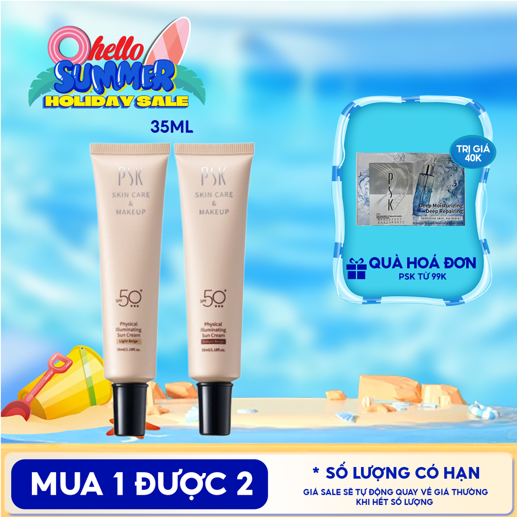 Kem Chống Nắng Vật Lý PSK Physical Illuminating Sun Cream SPF50+ 35ml