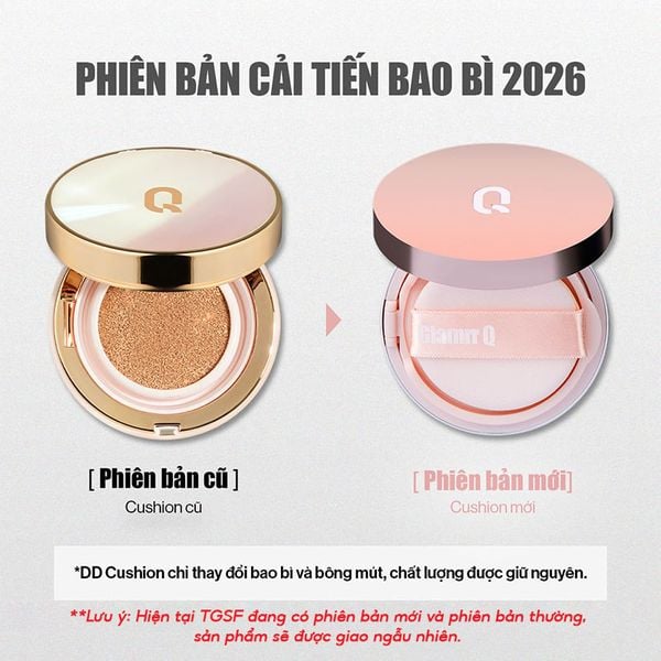  Phấn Nước Glamrr Q Che Phủ Mỏng Mịn, Kiềm Dầu Hiệu Quả Long Wear DD Cushion SPF50/PA+++ 