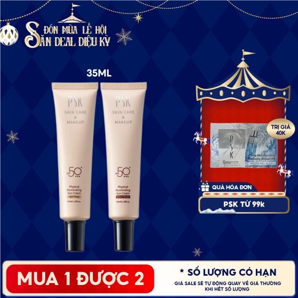  Kem Chống Nắng Vật Lý PSK Physical Illuminating Sun Cream SPF50+ 35ml 