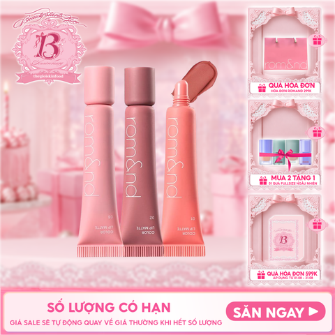 Son Bùn Romand Kiêm Má Hồng Mịn Lì Color Lip Matte 8g