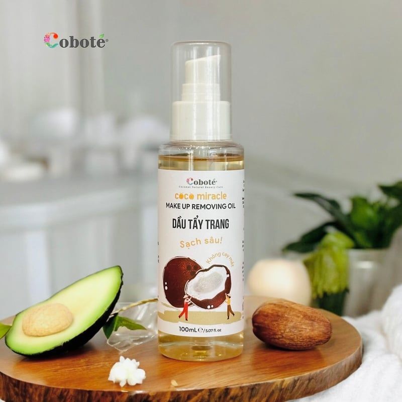 Dầu Tẩy Trang COBOTÉ Sạch Sâu, Không Cay Mắt Coco Miracle Makeup Removing Oil 100ml