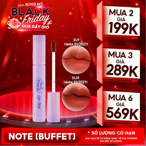  [SL1 - SL14] Son Kem Merzy Siêu Lì, Siêu Mịn Môi Soft Touch Lip Tint 3g 