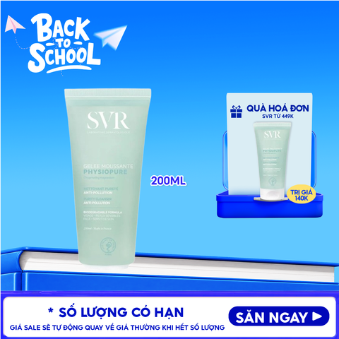 Sữa Rửa Mặt SVR Dạng Gel Dành Cho Da Nhạy Cảm Physiopure Gelée Moussante