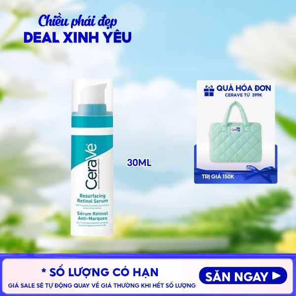  Serum Cerave Giúp Hỗ Trợ Mờ Thâm Mụn Resurfacing Retinol Serum 30ml 