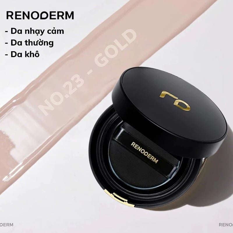 Phấn Nước RENODERM Mịn Lì, Căng Bóng, Lâu Trôi Day Long BB Cream SPF37 PA++ 15g #Gold 23